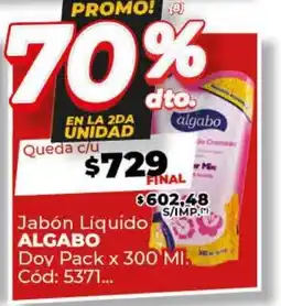 Diarco Jabón Líquido ALGABO Doy Pack oferta