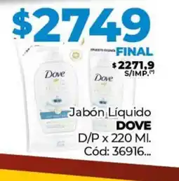 Diarco Jabón Líquido DOVE D/P oferta