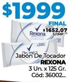 Diarco Jabón De Tocador REXONA oferta
