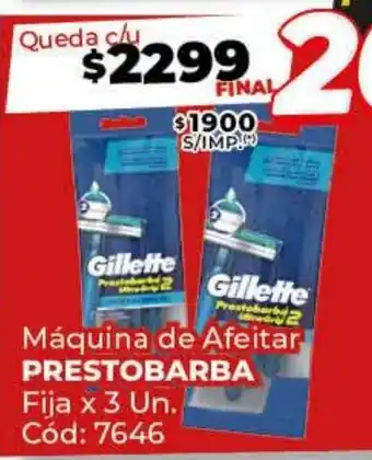 Diarco Máquina de Afeitar PRESTOBARBA Fija oferta
