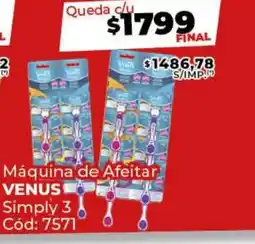 Diarco Máquina de Afeitar VENUS  Simply 3 oferta