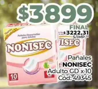 Diarco Pañales NONISEC Adulto GD oferta