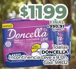 Diarco Toallas DONCELLA Incontinencia Leve oferta