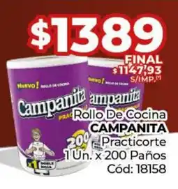 Diarco Rollo De Cocina CAMPANITA Practicorte oferta