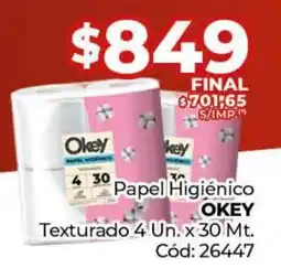 Diarco Papel Higiénico OKEY Texturado oferta