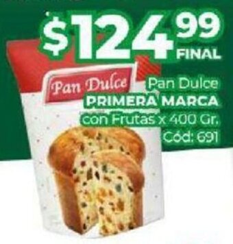 Diarco Pan Dulce Primera Marca con Frutas x 400 gr. oferta