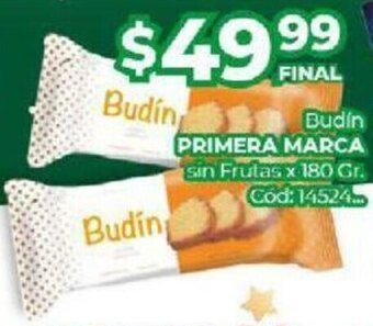 Diarco Budín Primera Marca sin Frutas x 180 gr oferta
