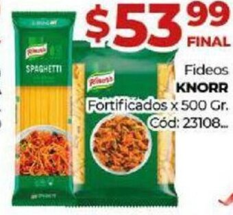 Diarco Fideos Knorr Fortificados x 500 Gr. oferta