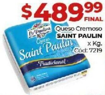 Diarco Queso Cremoso Saint Paulin x Kg. oferta