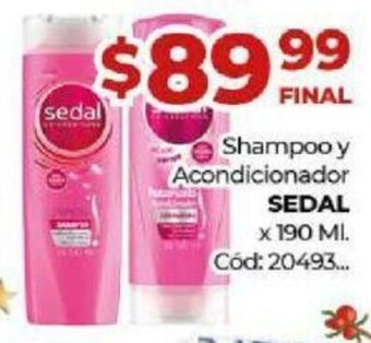 Diarco Shampoo y Acondicionador Sedal x 190 ml oferta