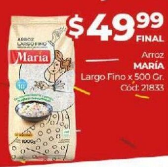 Diarco Arroz María Largo Fino x 500 gr oferta