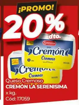 Diarco Queso Cremoso CREMÓN LA SERENISIMA oferta