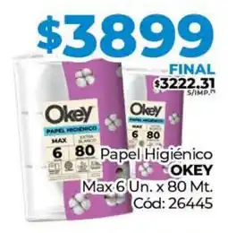Diarco Papel Higiénico OKEY Max oferta