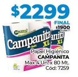 Diarco Papel Higiénico CAMPANITA Max oferta