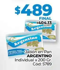 Diarco Jabón en Pan ARGENTINO Individual oferta