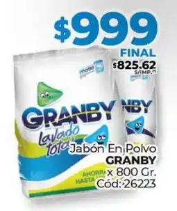 Diarco Jabón En Polvo GRANBY oferta