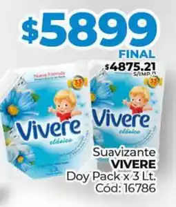 Diarco Suavizante VIVERE Doy Pack oferta