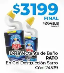 Diarco Desinfectante de Baño PATO En Gel Destrucción Sarro oferta