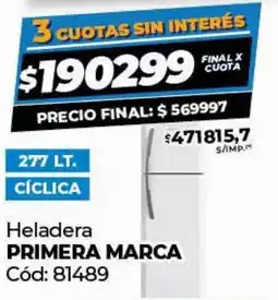 Diarco Heladera PRIMERA MARCA oferta
