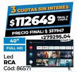 Diarco Led RCA Full HD oferta
