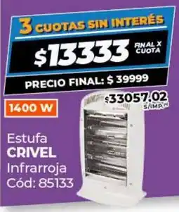 Diarco Estufa CRIVEL Infrarroja oferta