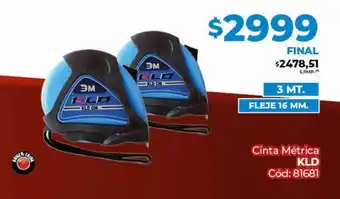 Diarco Cinta Métrica KLD oferta