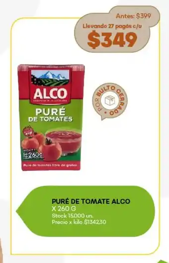Super MAMI Puré de tomate alco oferta