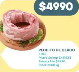 Super MAMI Pechito de cerdo oferta