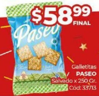 Diarco Galletitas Paseo Salvado x 250 Gr. oferta