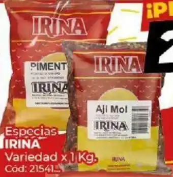 Diarco 20% dto. Especias Irina Variedad x 1 Kg oferta