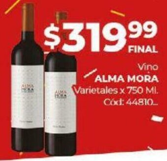 Diarco Vino Alma Mora Varietales x 750 ml oferta