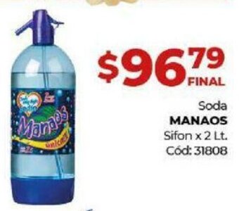 Diarco Soda Manaos Sifon x 2 Lt. oferta