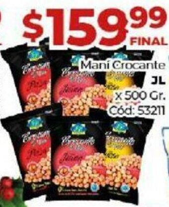 Diarco Maní Crocante JL x 500 gr. oferta