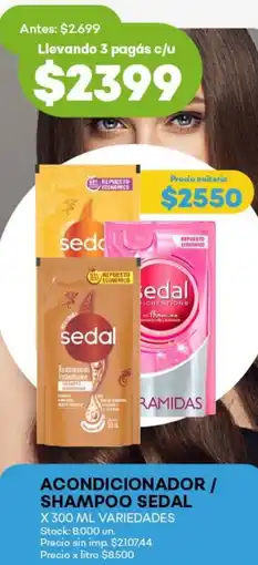 Super MAMI Acondicionador / shampoo sedal variedades oferta