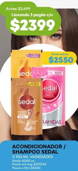 Super MAMI Acondicionador / shampoo sedal variedades oferta
