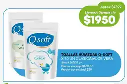 Super MAMI Toallas humedas q-soft clásica/aloe vera oferta