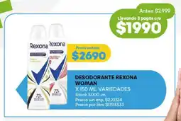 Super MAMI Desodorante rexona woman variedades oferta