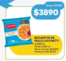 Super MAMI Bocaditos de pollo lucchetti oferta