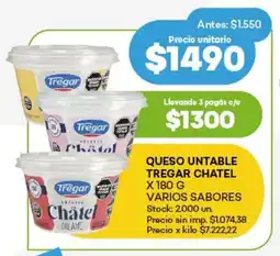 Super MAMI Queso untable tregar chatel varios sabores oferta
