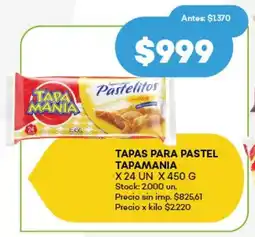 Super MAMI Tapas para pastel tapamania oferta