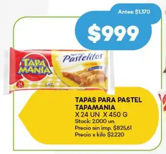 Super MAMI Tapas para pastel tapamania oferta