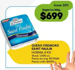 Super MAMI Queso cremoso saint paulin horma oferta