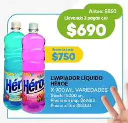 Super MAMI Limpiador líquido héroe variedades oferta