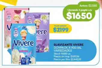 Super MAMI Suavizante vivere doypack variedades oferta