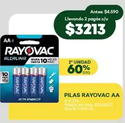 Super MAMI Pilas rayovac AA oferta