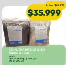 Super MAMI Acolchadob le club microfibra king oferta