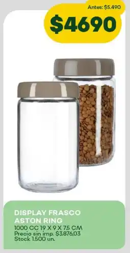 Super MAMI Display frasco aston ring oferta