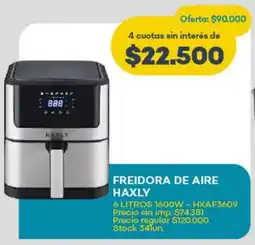 Super MAMI Freidora de aire haxly 1600W - HXAF3609 oferta
