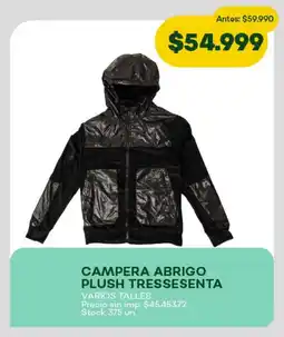 Super MAMI Campera abrigo plush tressesenta varios talles oferta
