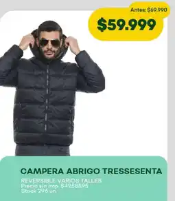 Super MAMI Campera abrigo tressesenta reversible varios talles oferta